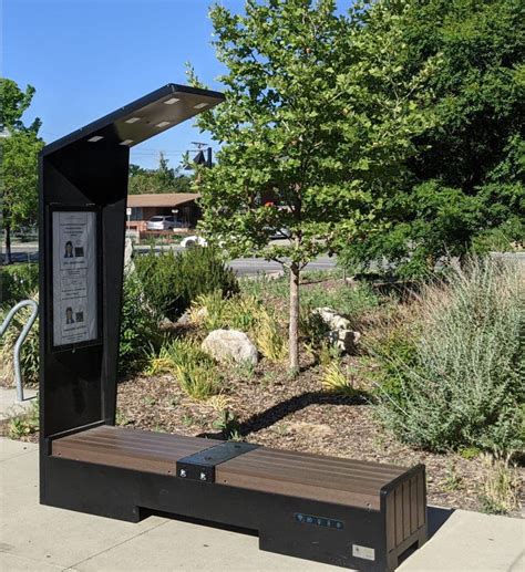 solaire seats|solar bench charging station.